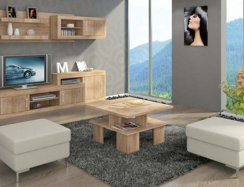 Konferenční stolek Sudbury 1 (sonoma světlá)