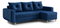  Rohová sedací souprava Eugenie (P) (tmavě modrá)