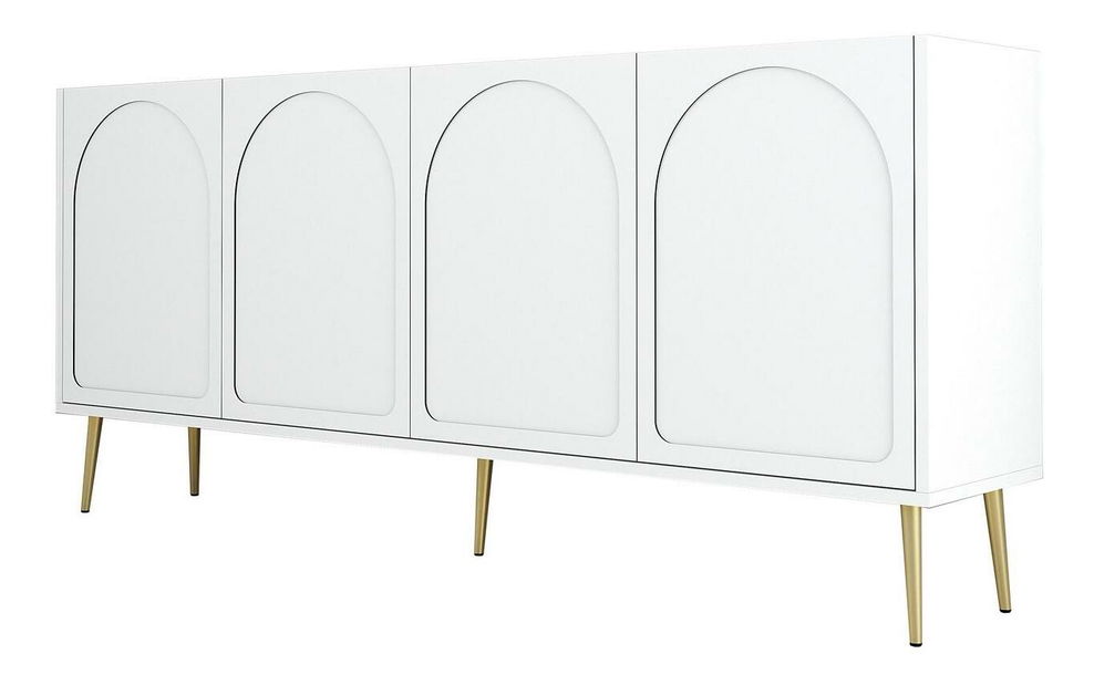 Skříňka Bipemu 2 (bílá + zlatá)