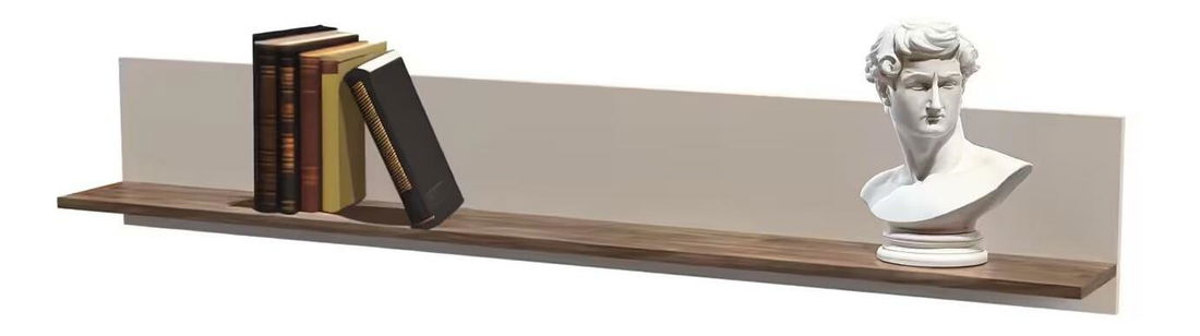 Nástěnná police Eliminados (kašmír + dub castello)