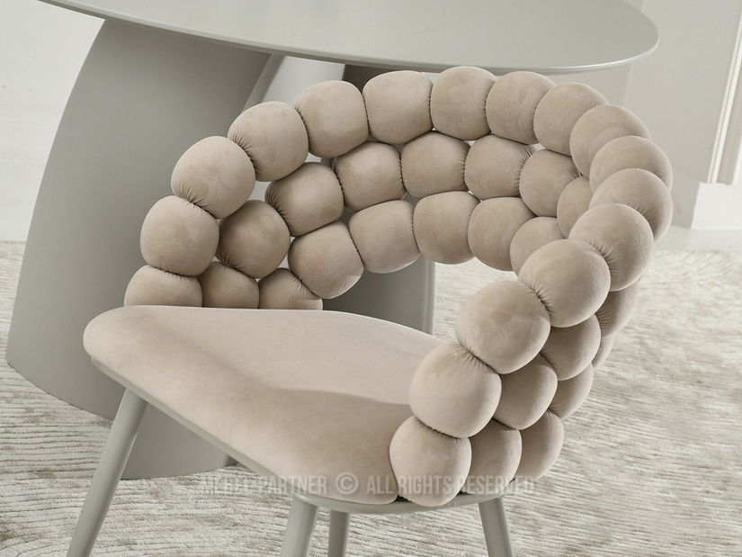 Jídelní židle Logico (béžová + šedá)