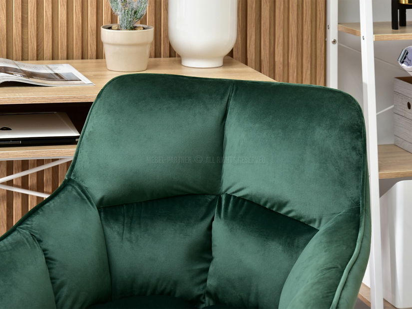 Křeslo Island (zelená + chromová)