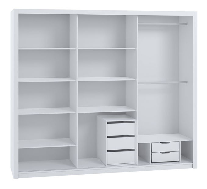 Šatní skříň Klary KE12 (dub monastery + zrcadlo)