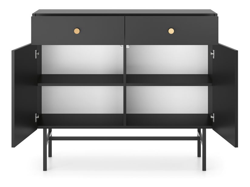Komoda Desanta 2D2SZ (černá)