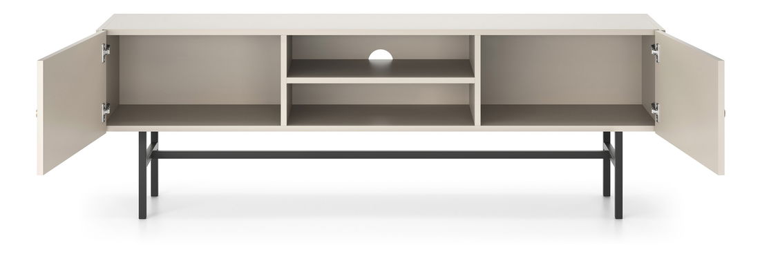 TV stolík/skříňka Desanta (béžová + černá)