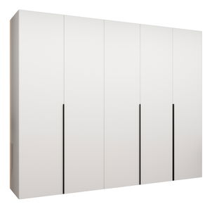 Šatní skříň 250 cm Alice 1 (bílá + černá)