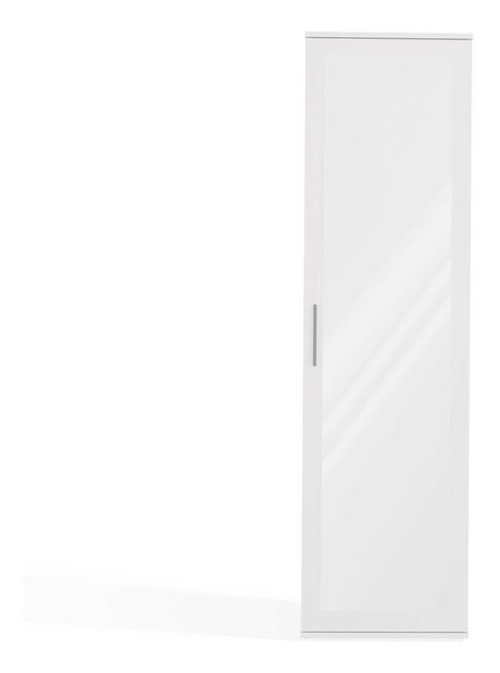 Šatní skříň Dialogos 1 (bílá) (se zrcadlem)