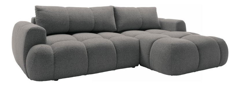 Rohová sedací souprava Zentono (tmavě šedá)