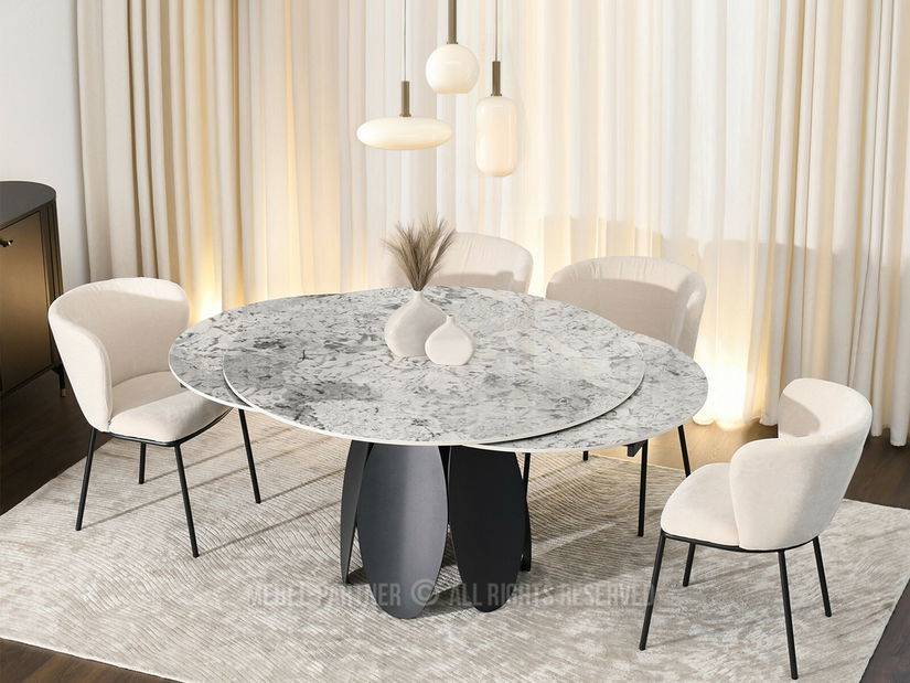 Jídelní stůl Facilidades (šedá + černá)