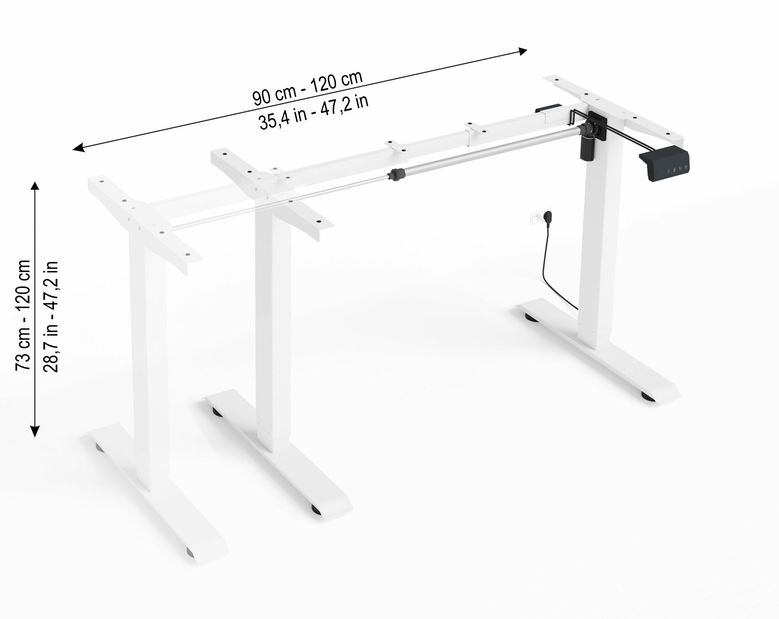 Konstrukce pod PC stolek RXD1-2-2RR_B Motiva (bílá)