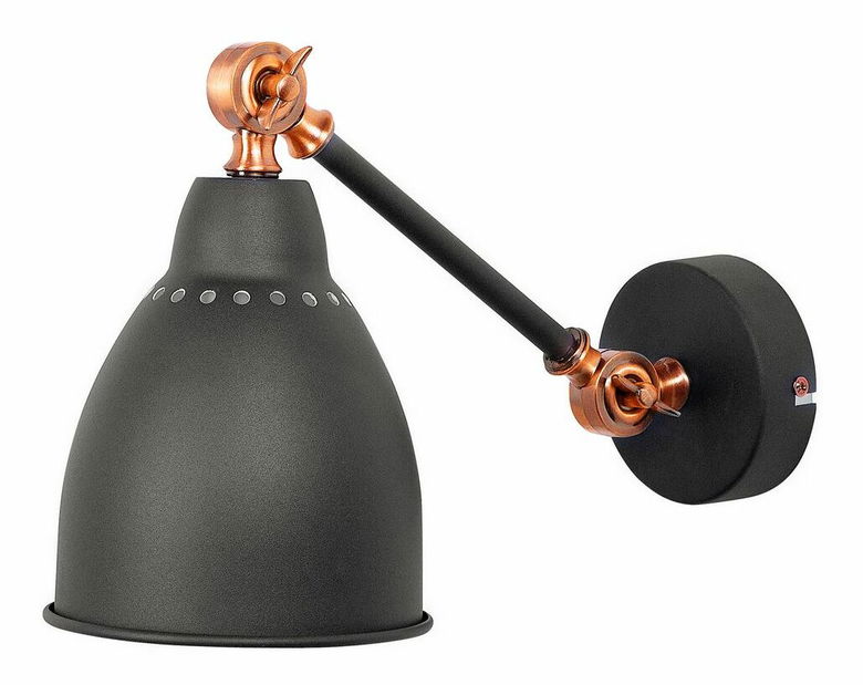 Set 2 ks. nástěnných lamp MISSOURI (kov) (černá)