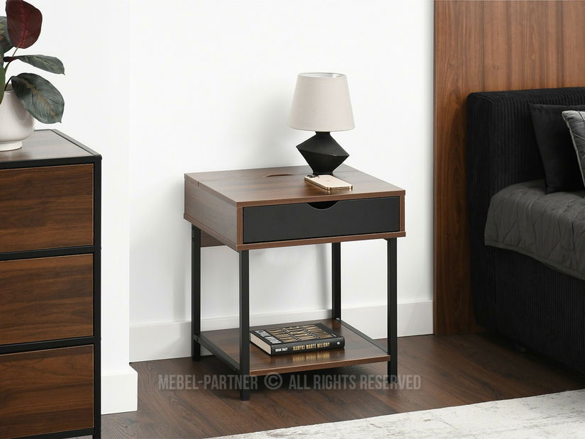 Noční stolek Entrevista (černá)