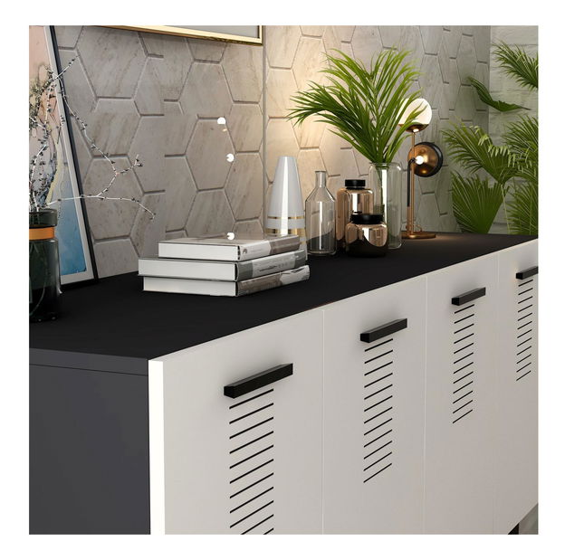 Skříňka Vipapo 5 (antracit + bílá)