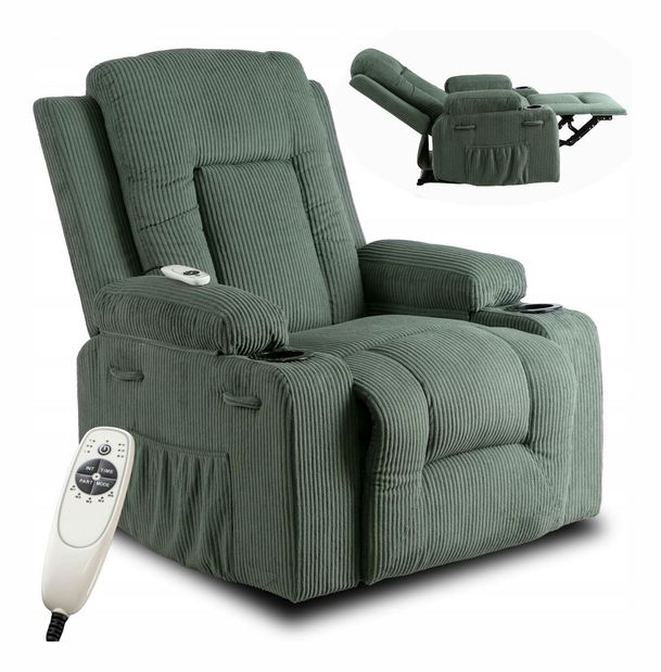 Masážní křeslo Banesto (zelená)