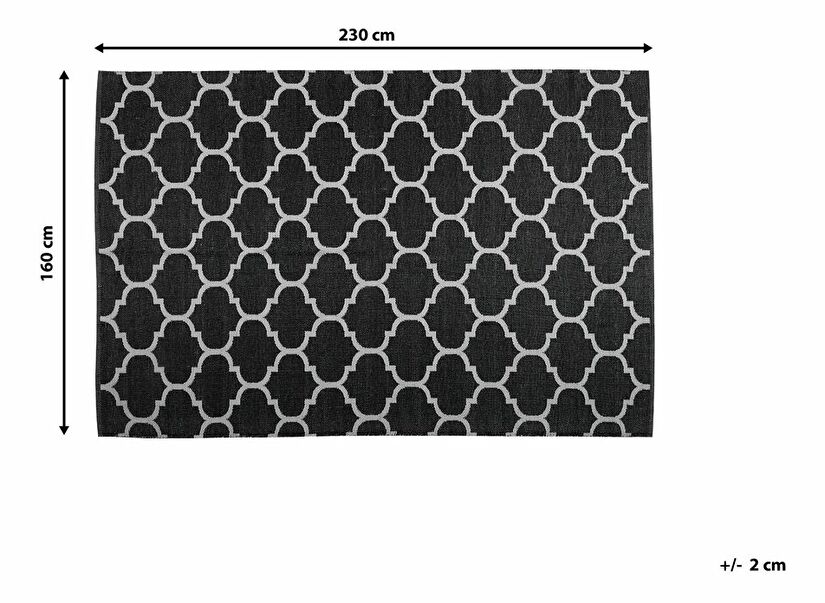 Koberec 230 cm Adelana (černá)