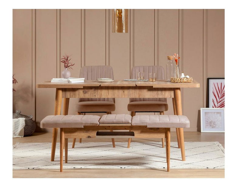 Jídelní židle Vlasta 1 (borovice atlantická + kámen)