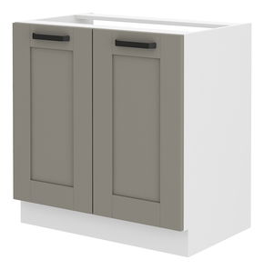 Dolní kuchyňská skříňka pod dřez Lucid 80 ZL 2F BB (claygrey + bílá)