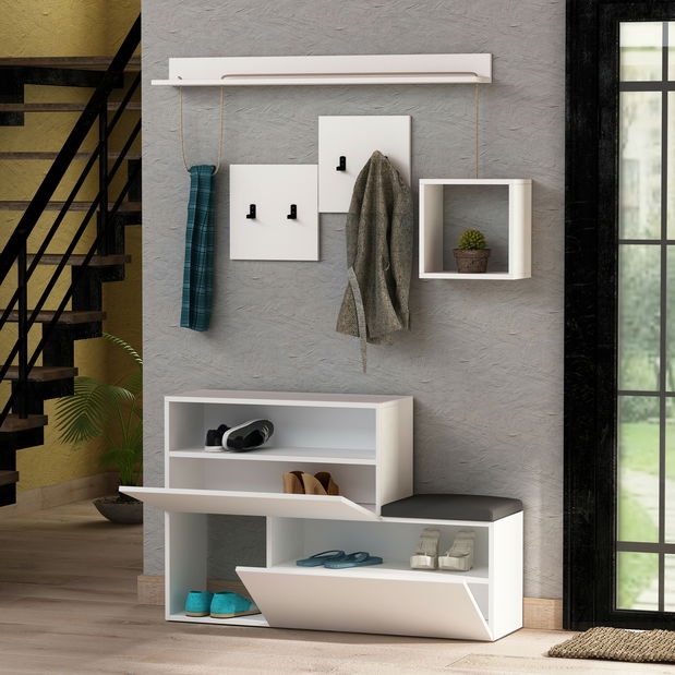 Předsíňová sestava Horton (Bílá)