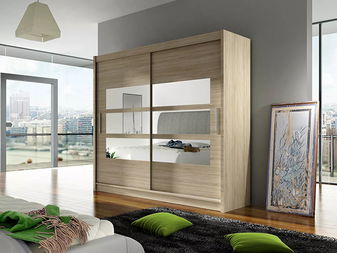 Šatní skříň Baker III (dub sonoma) *bazar