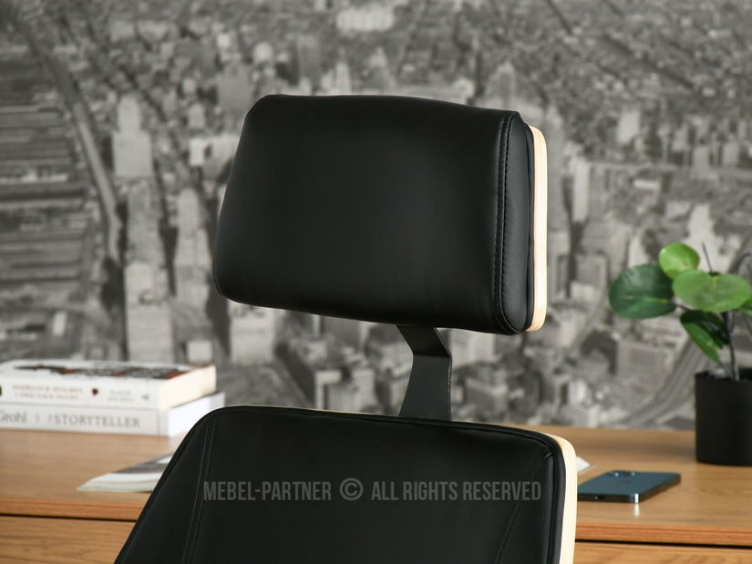 Křeslo Franc (dub černý + chromová)