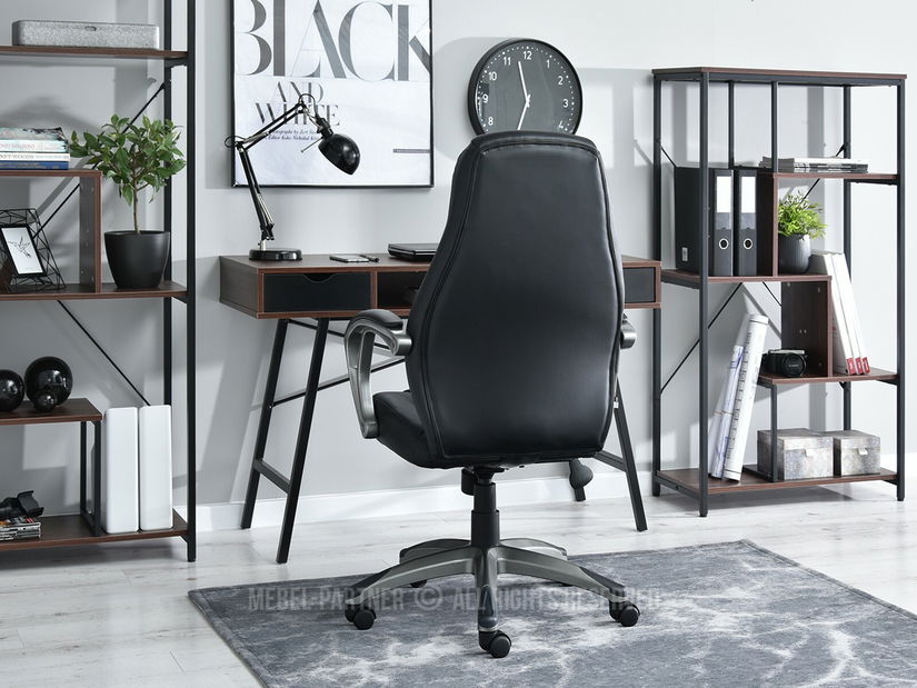 Křeslo Druker (černá + šedá)