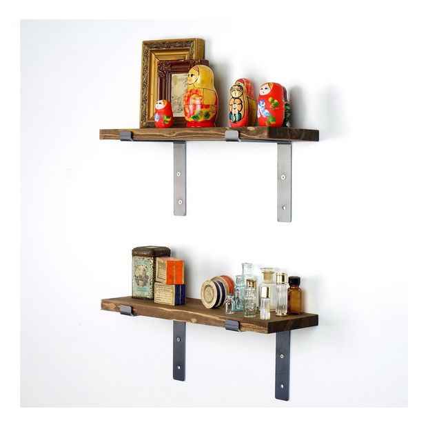 Set 2ks. polic Dupone 2 (ořech + černá)