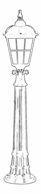 Venkovní podlahové svítidlo Awaisa (černá)