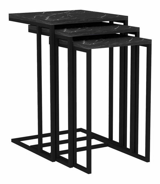 Set 3ks. konferenčních stolků Blacky