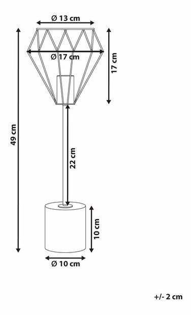 Stolní lampa Mondi (zlatá) (velká)