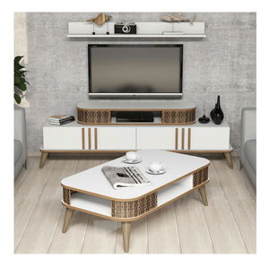 Sada nábytku do obývacího pokoje Etela (bílá)