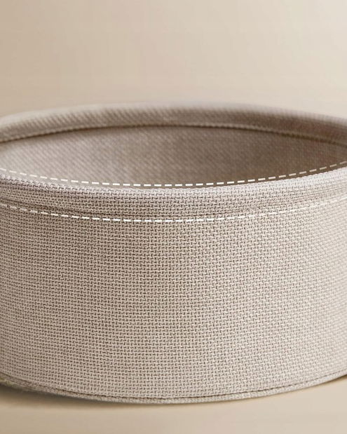 Konferenční stolek Lassero (bílá + béžová)