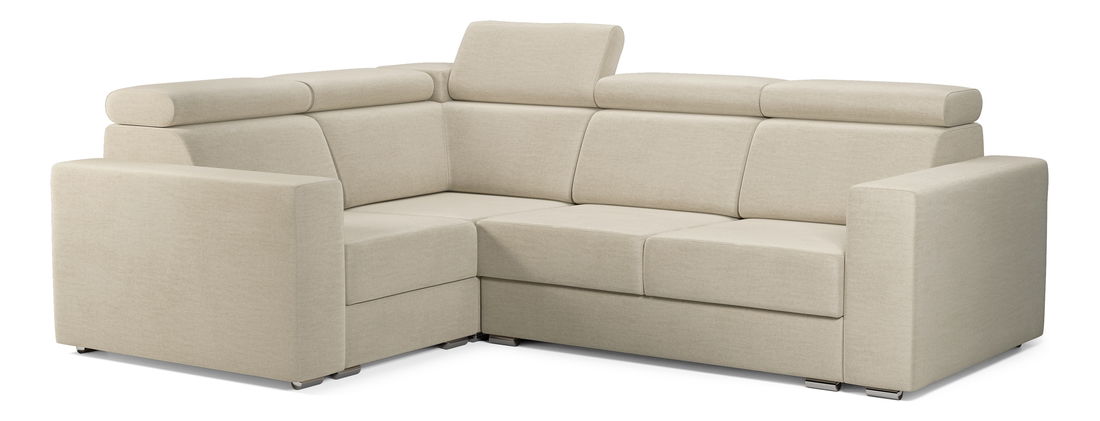 Rohová sedací souprava Viktoria 2R1 (L) (světlobéžová Monolith 04)