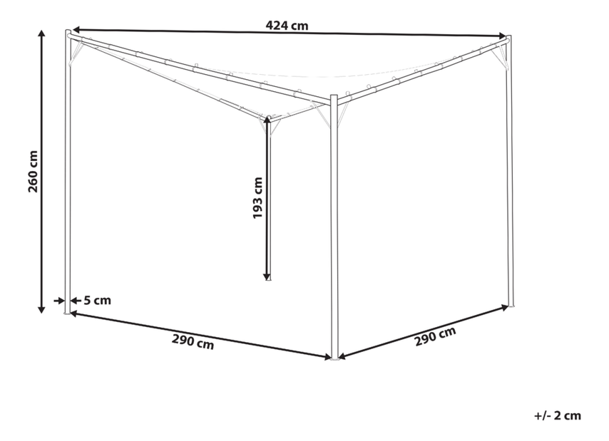 Pergola Apollinos (šedá)