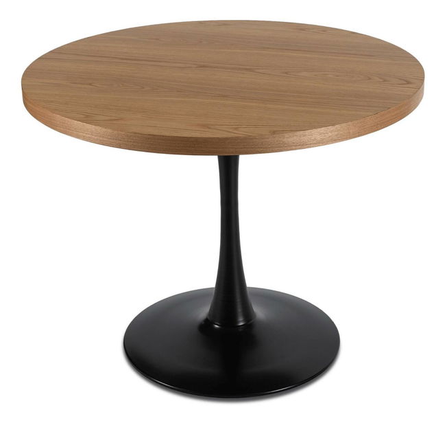 Jídelní stůl Luchan (dub zlatý + černá) (pro 4 osoby)