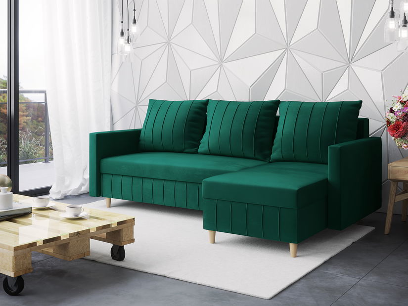 Rohová sedací souprava Filippo (P) (šedá)