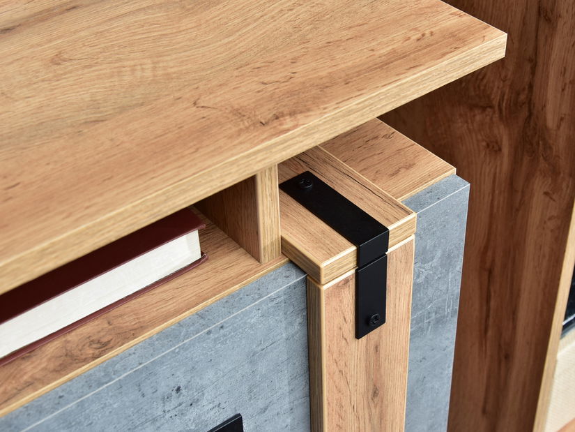 Obývací stěna Subrayado 04 (dub + černá)