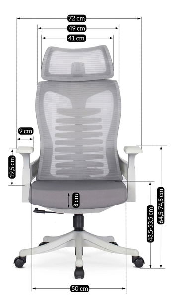 Kancelářské křeslo Conocerlo 2 (šedá)
