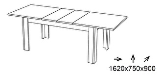 Jedálenský stôl typ TA-21 Taylor (dub wotan) (pre 6 8 osob)