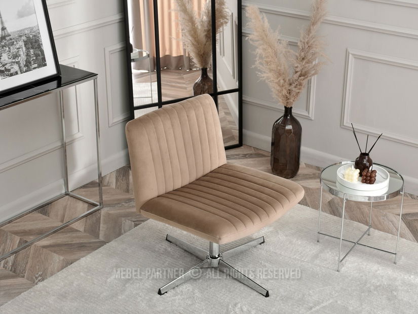 Židle Loise (béžová + zlatá)