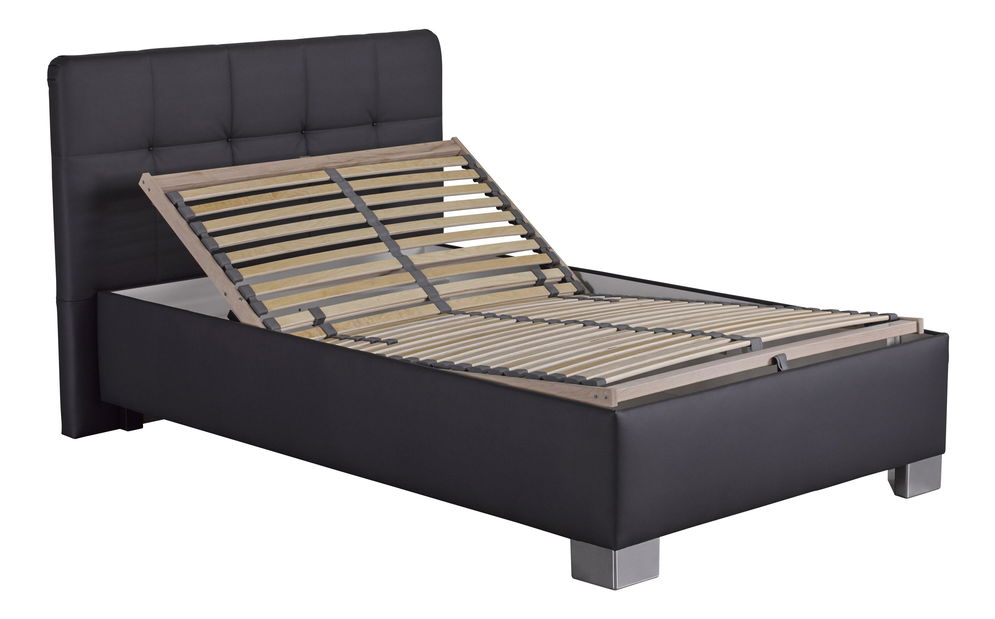 Manželská postel 140 cm Blanár Kelly (šedá) (s roštem)