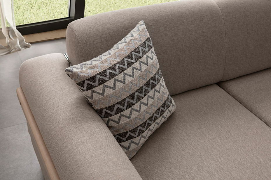 Rohová sedačka Lattino (hnědá) (P)