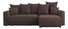 Rohová sedačka Denia (P) (čokoládová)