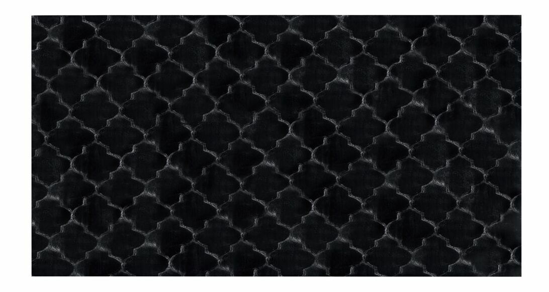 Koberec z umělé kožešiny 80 x 150 cm Gharry (černá)