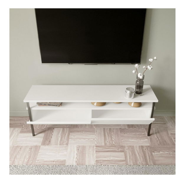 Sada nábytku do obývacího pokoje Pimoko (bílá)