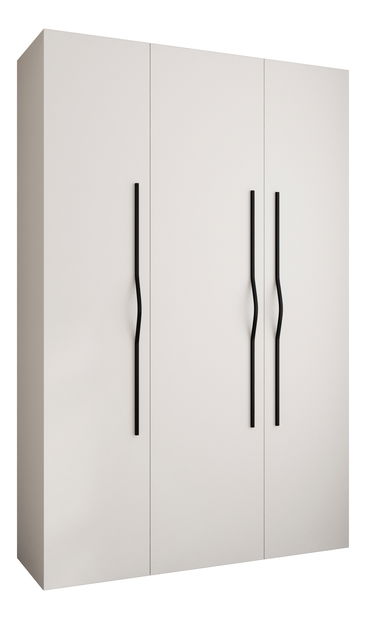 Šatní skříň 160 cm Carmela 40-2 (bílá + černá)