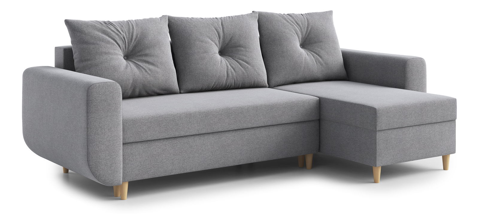  Rohová sedací souprava Eugenie (P) (šedá)