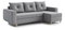  Rohová sedací souprava Eugenie (P) (šedá)