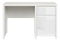 PC stolek BRW Kaspian BIU1D1S/120 (bílá + lesk bílý)