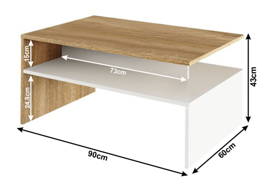 Konferenční stolek Damari (dub sonoma)