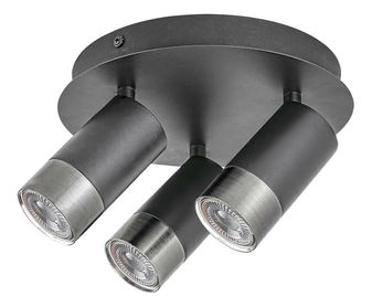 Nástěnné svítidlo Ekanit 5071 (černá matná +  stříbrná)